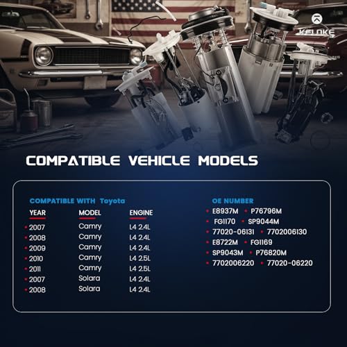 KELOKE Electric Fuel Pump Module Assembly Compatible with Toyota - color: E8937M