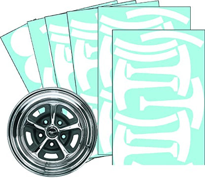 Replacement for Mustang Magnum 500 15" Wheel Paint Mask Stencil Kit