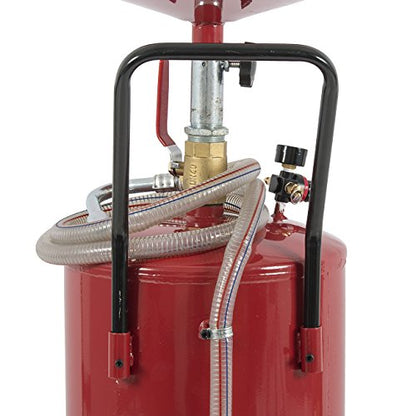 ARKSEN 20 Gallon Waste Oil Change Tank, Red