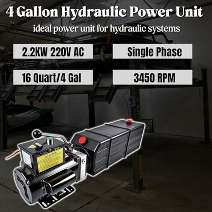 Hydraulic Car Lift Pump 2.2KW 220V AC 3450 RPM Single Phase - color: 3450 RPM
