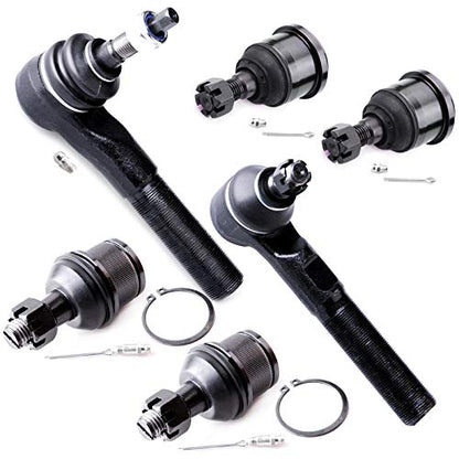 SCITOO Suspension Kit Fit 2006-2008 for Dodge Ram 1500 4WD Ball Joint 6pc - color: As Shown, size: medium