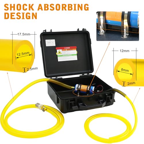 12V External Inline Fuel Transfer Pump Set, Electric Fuel Pump 100GPH High Flow, Portable Gasoline Transfer Pump Universal for Vehicles, Boats, RVs, Equipment, Gasoline, Diesel (12V-Set) - color: 12V-Fuel Pump Set
