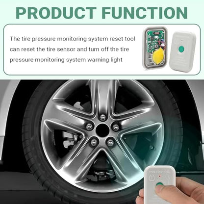 Ford Tpms Relearn Tool, TPMS Tire Pressure Resetter, Tire Pressure Reset Sensor Programming Tool, Replacement OEM# 8C2T-1A203-AB, Compatible with Ford (White)