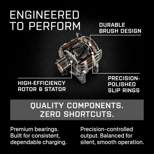 QUALITY-BUILT New Alternator for 72-92 Ford, 7078207N