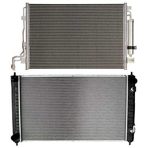 OCPTY 2988 Radiator 3639 Condenser FIt for 2007-2012 for Nissan for Altima