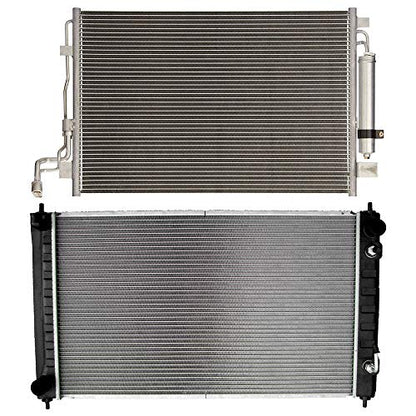 OCPTY 2988 Radiator 3639 Condenser FIt for 2007-2012 for Nissan for Altima