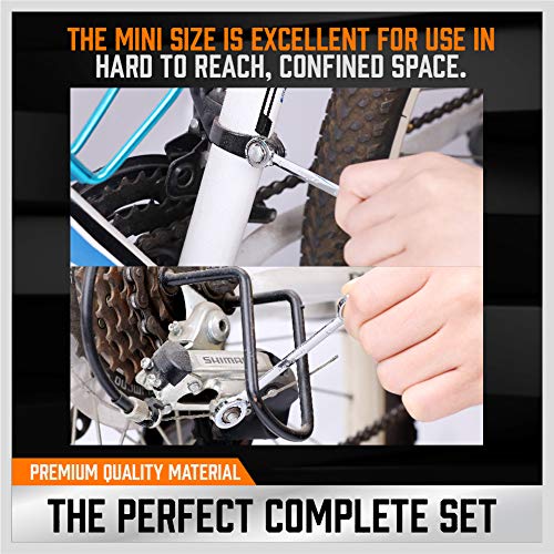 HORUSDY 20-Piece Mini Wrench Set, Metric & SAE Combination Wrench Set - style: 20-Piece Mini Wrench SetMetric&SAE)