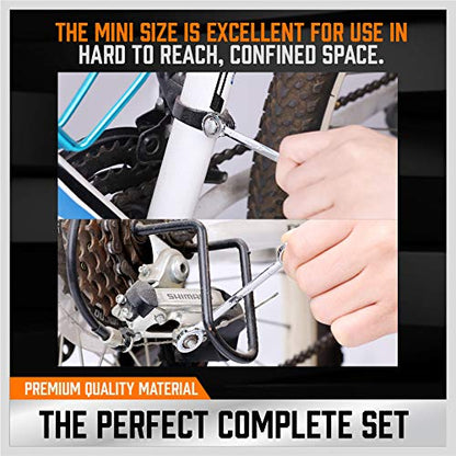 HORUSDY 20-Piece Mini Wrench Set, Metric & SAE Combination Wrench Set - style: 20-Piece Mini Wrench SetMetric&SAE)