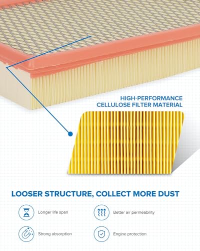 PHILTOP CA10242 Engine Air Filter for Ford, Lincoln, Mazda