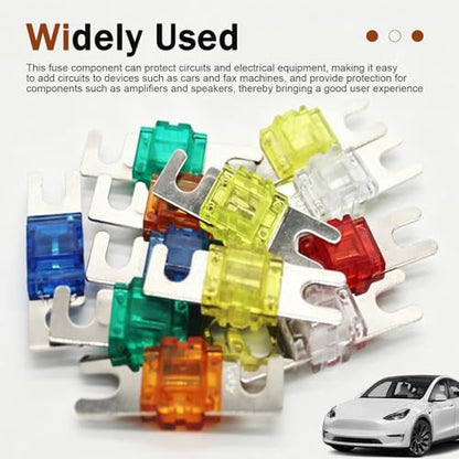 18 PCS Mini ANL Blade Fuse, 20A, 30A, 40A, 50A, 60A, 80A, 100A, 125A, 150A Automotive Electrical Fuse, Multi-Colored Car Truck Video Electronic System Fuse Replacement Kit (Multicolored)