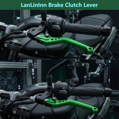 Motorcycle Brake and Clutch Levers Fit For ZX-6R ZX636 2019-2024 2025 2026 - color: Green