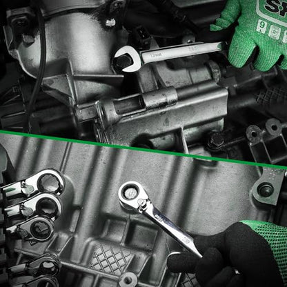 SK Reversible Ratcheting Combination Wrench Set, 8-Piece, Metric, 72-Tooth - size: Metric, 8-Piece