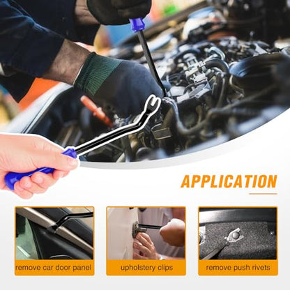GOOACC 1045Pcs Car Push Retainer Clips & Auto Fasteners Assortment - color: 1000Pcs Clips Removal Kit Black