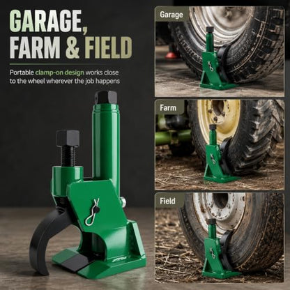 Manual Tire Bead Breaker Tool for ATV, UTV, Motorcycle & Mower Use - color: green