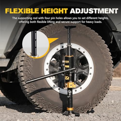 BUNKER INDUST Portable Hydraulic Recovery Jack with Lift Mate, 4x4 Off Road Lift Jack for SUV ATV UTV, 19,400 lbs Lifting Capacity