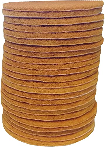 Starcke Scouring Pads, 5 inch 50 Pack Sanding Pads, Gold Automotive Sandpaper for Automotive Paint & Paint Supplies, Superfine Auto Body Supplies, Synthetic Fiber Surface Conditioning Scuff Pad - color: Super Fine, size: 50 Pack