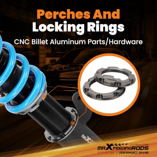 maXpeedingrods T6 Upgraded Coilover for BMW E46 1998-2007 - color: Blue