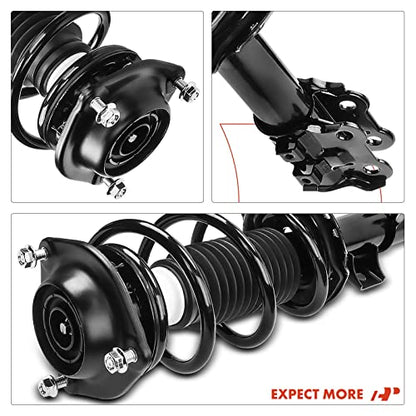 A-Premium Front Complete Strut Assemblies with Coil Springs, Set of 2 - style: Front Side