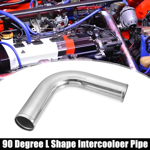 ACROPIX OD 2.75" 70mm Leg Length 6" 152mm Car Aluminum Alloy Tube Intercooler Pipe 90 Degree Bend Elbow Air Intake Joiners Tubing - Pack of 2 - size: OD 2.75"