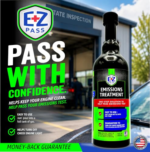 EZ PASS™ Emissions Treatment | Catalytic Converter & O2 Sensor Cleaner | Emissions System Support | Smog Test Prep | 16 Fl oz, 2-Pack - size: 2-Pack