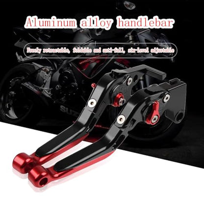for KLX230 klx230 2026 2025 Adjustable Folding Scooter Brake Clutch Lever Handle2020-2026 Motorcycle Accessories (Black) - color: Black
