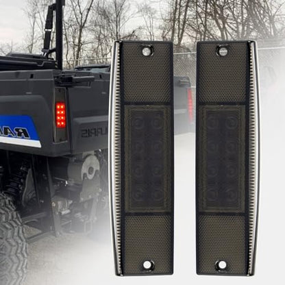 Ranger Rear Tail Light Compatible with Polaris Ranger 400 570 800 EFI MIDSIZE Red Replace OEM 2411450 (2pcs Smoke) - color: 2pcs Smoke