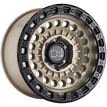Black Rhino Hard Alloys SENTINEL 20X9.5, 6X4.5, 5.72, +12mm DESERT SAND W/ BLACK RING - 2095STN126114D76 - color: DESERT SAND W/ BLACK RING, size: 20x9.5