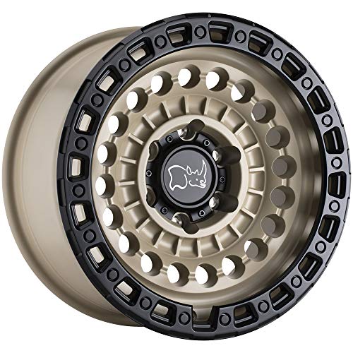 Black Rhino Hard Alloys Sentinel 20X9.5, 5X5.0, 4.54, 18mm Desert Sand W/Black Ring - 2095STN-85127D71 - color: Desert Sand w/Black Ring, size: 20x9.5