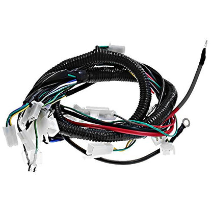 Hoypeyfiy Complete Electric Wiring Harness Wire Magneto Stator for GY6 150cc Performance Parts 4-Stroke Engine 125cc 150cc Pit Bike Scooter ATV Quad