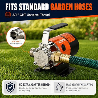 115V Water Transfer Pump, 330 GPH Electric Pump with On/Off Switch - style: 115V – With Switch