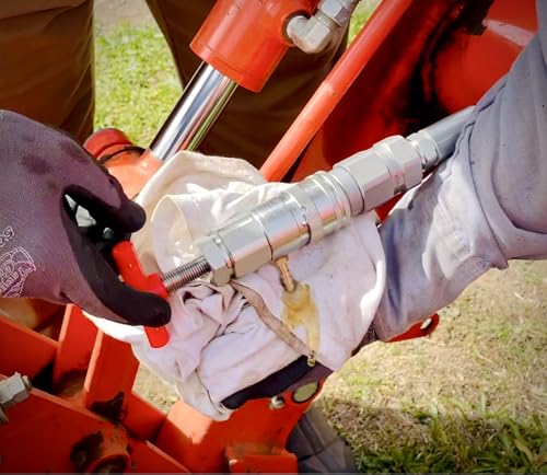 1/2" ISO 16028 Flat Face Skid Steer Male Hydraulic Quick Coupler Pressure Decompression Relief Release Tool by Tractor Relief Tool™