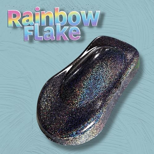 LiME LiNE Metal Flake Basecoat Automotive Grade Sparkle Spray Paint (Silver Rainbow Iridescent) - color: Silver Rainbow Iridescent