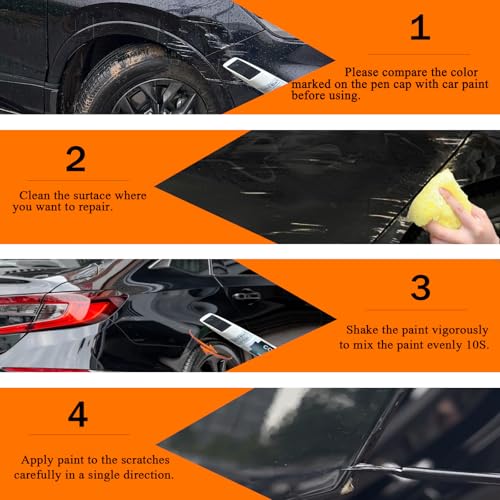 Car Touch Up Paint(R-513 Rallye Red) for Honda OEM Color Match - color: Rallye Red(R-513) for 2001-2026 CIVIC/2026 Prelude