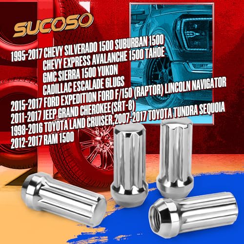 14x1.5 Lug Nuts Replacement for Chevy Silverado Tahoe Suburban Ford F150