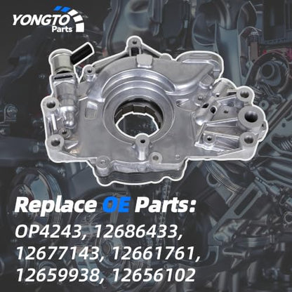 Oil Pump with Solenoid Valve 12686433 Compatible with Chevy Silverado 1500