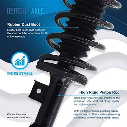 Detroit Axle - Front Struts + Lower Control Arms w/Ball Joint Replacement - size: 4CQ2501373/Big Kit