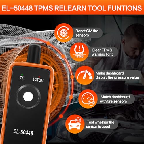 EL-50448 TPMS Relearn Tool for Only GM Vehicles, 2006-2026 - size: No Battery
