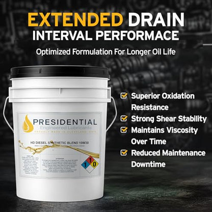 Presidential Heavy Duty Synthetic Blend 10W30 Diesel Engine Oil (5 gal)
