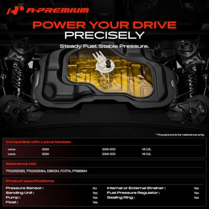 A-Premium Electric Fuel Pump Module Assembly Compatible with Lexus