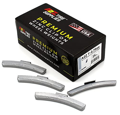 T Series Hammer on ZINC Wheel Weights Coated (2.75oz) Box of 25pcs - size: 2.75oz