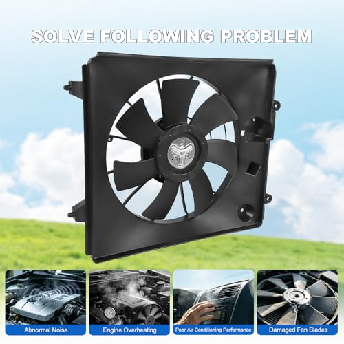 Radiator Cooling Fan Assembly Compatible with Honda CR-V CRV 2007-2009 2.4L