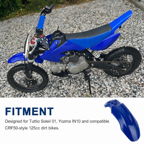 PSLER Front Mud Guard for Tuttio Soleil 01, Yozma IN10 Dirtbikes, Blue - color: Blue