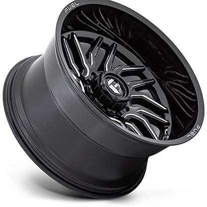 FUEL OFF-ROAD D807 HURRICANE 20X9, 8X170, 5.04, 1mm GLOSS BLACK MILLED - D80720901750 - color: GLOSS BLACK MILLED, size: 20X9, 8X170, 5.04, 1mm