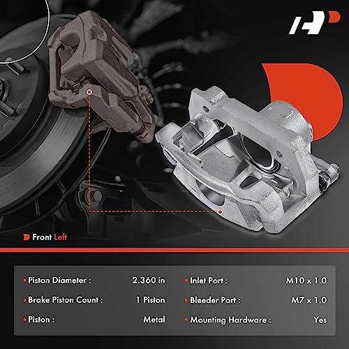 A-Premium Front Left Driver Disc Brake Caliper with Bracket - style: Front Driver