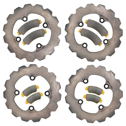 Traild Ceramic Brake Pad & Rotor Kit for CFMoto UForce 2019-2026 Full Set - style: Ceramic Pad & Rotor Set