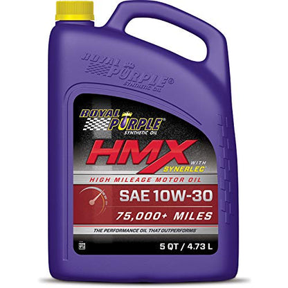 Royal Purple 11750 HMX SAE 10W-30 High-Mileage Synthetic Motor Oil - 5 qt., Model:ROY11750 - size: 5 Quart