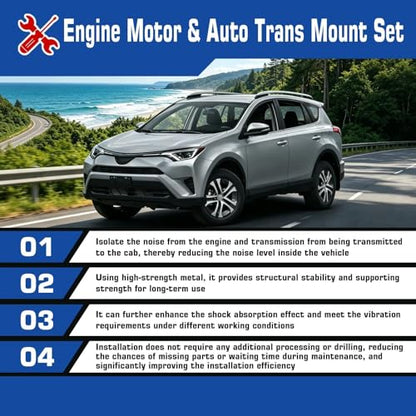 Engine & Transmission Mount for RA-V4 2013-2018 2.5L 2AR-FE