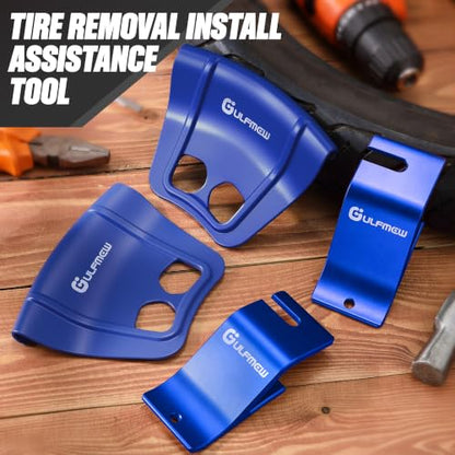Motorcycle Tire Changing Tool Kit, Double Hole, Blue, 4 Pcs - color: Blue