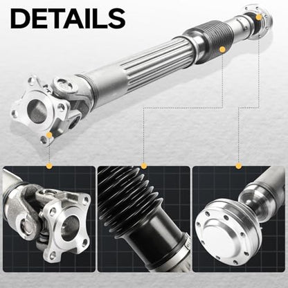 Front Drive Shaft Fit For Jeep Wrangler 2012-2017 3.6L 4WD # 52123551AA, 52123909AA - size: 52123551AA; Front; 34.57in - 39.57in