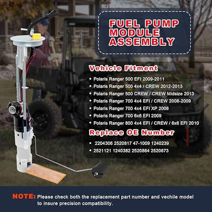 2204306 2520817 Fuel Pump Assembly Compatible with Polaris Ranger 500 700